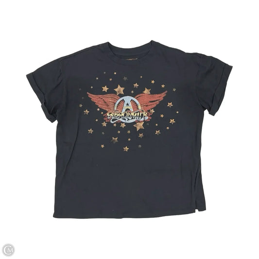 Top Short Sleeve By Clothes Mentor In Grey, Size: M