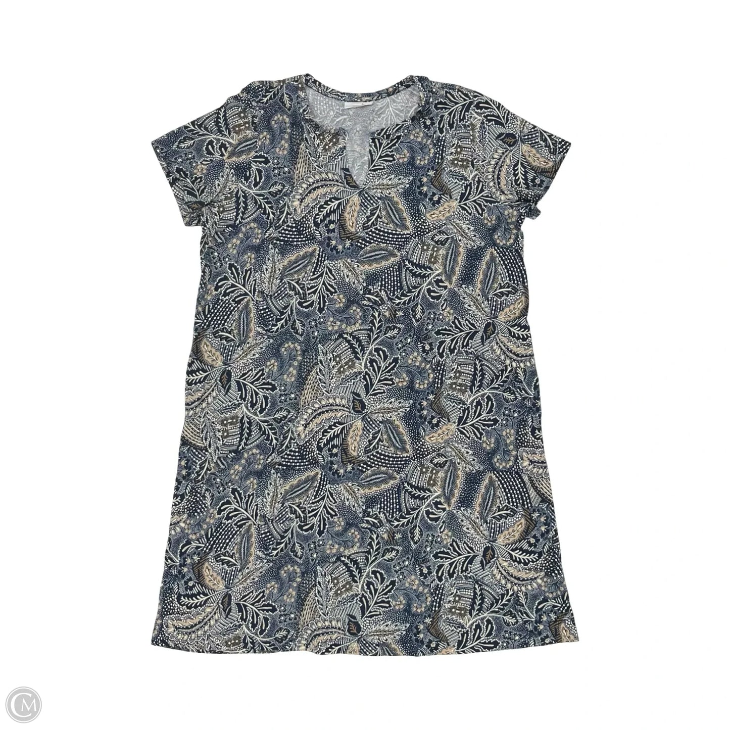 Dress Casual Short By J. Jill In Blue & Tan, Size: M