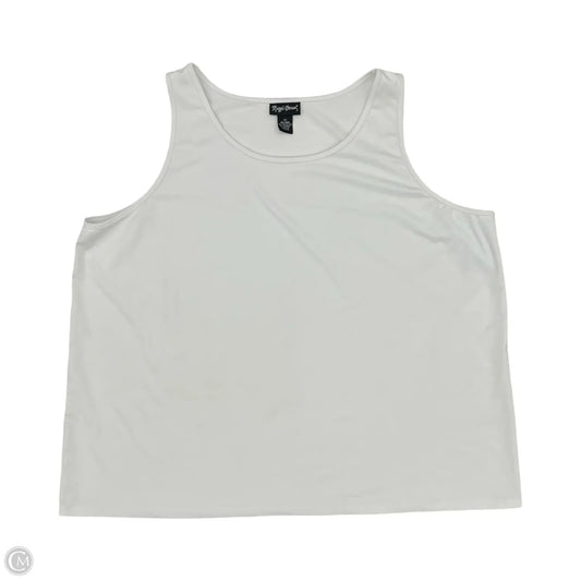 Top Sleeveless By Maggie Barnes In White, Size: 3x