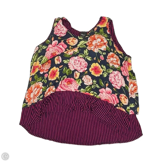 Top Sleeveless By Clothes Mentor In Floral Print, Size: 3x