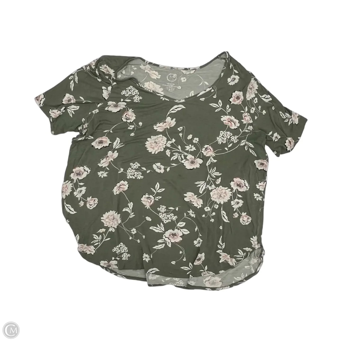 Top Short Sleeve By Maurices In Green, Size: 3x