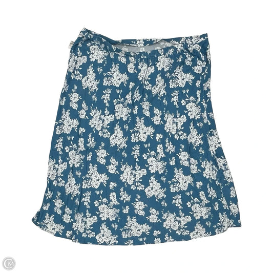 Skirt Maxi By Old Navy In Blue & White, Size: 3x