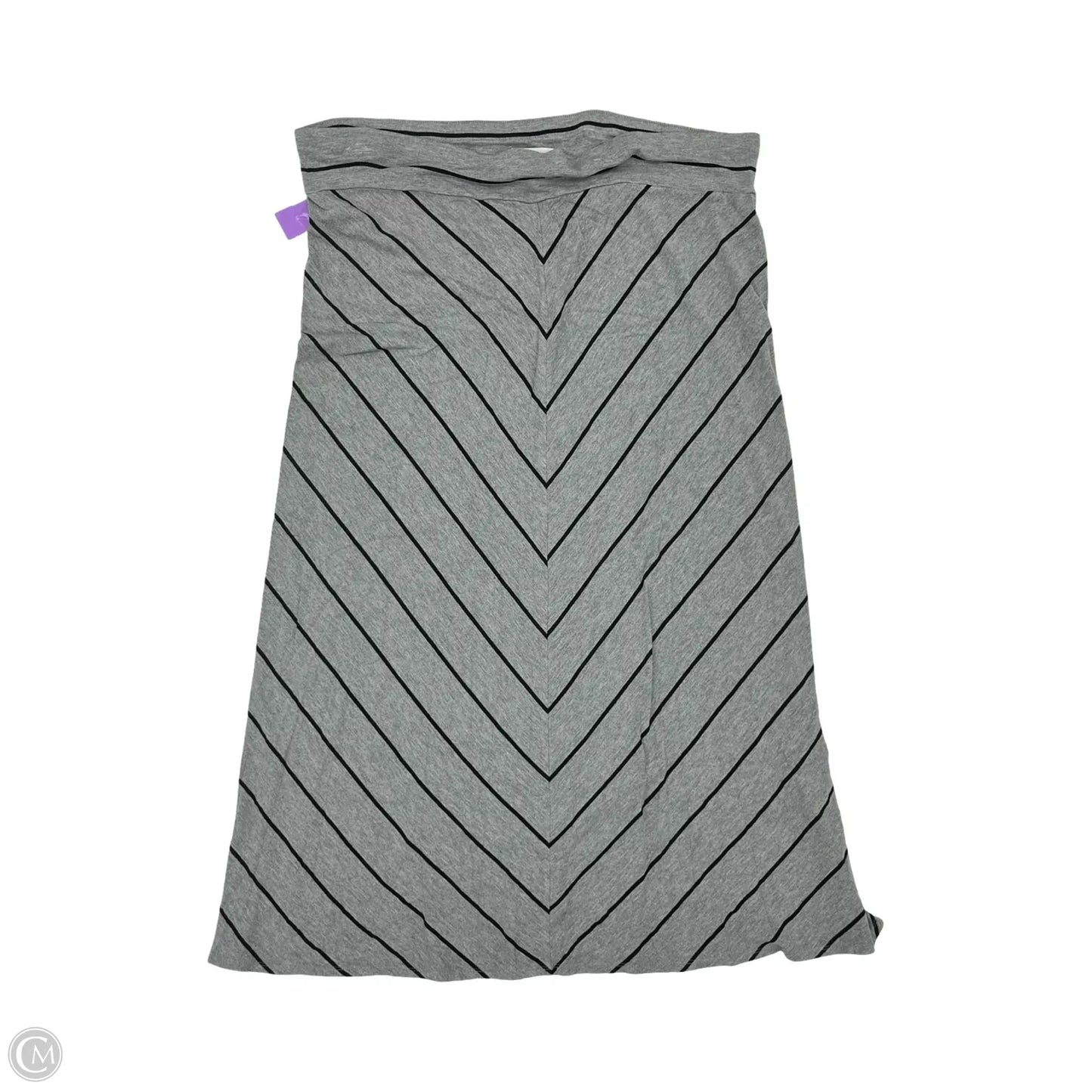 Skirt Maxi By Ava & Viv In Grey, Size: 2x