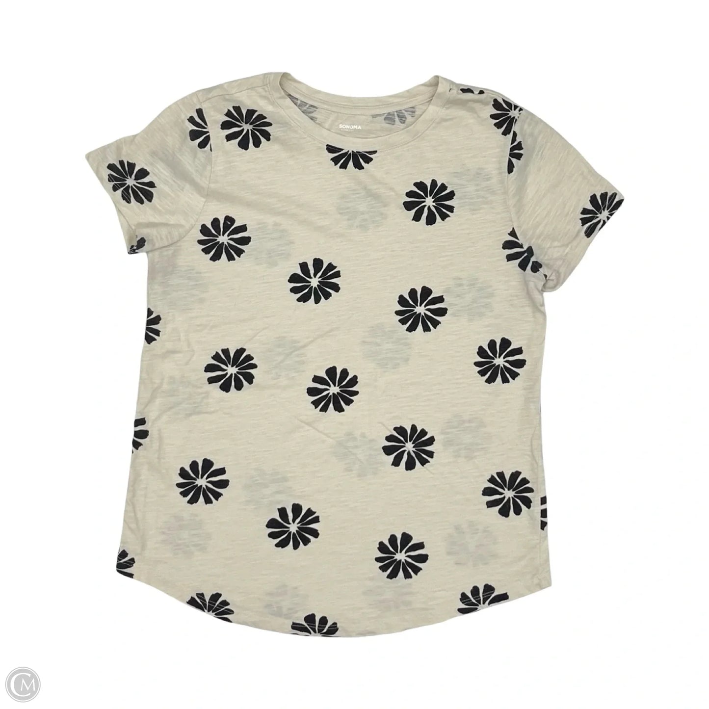 Top Short Sleeve By Sonoma In Cream, Size: S