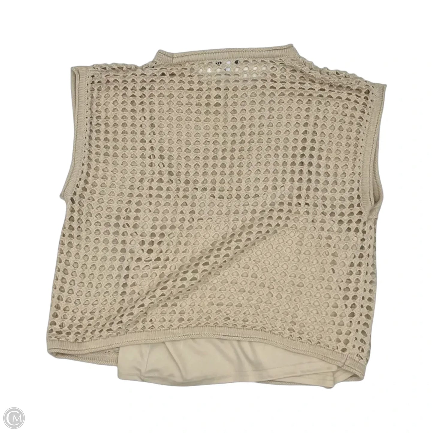 Sweater Short Sleeve By Steve Madden In Tan, Size: L