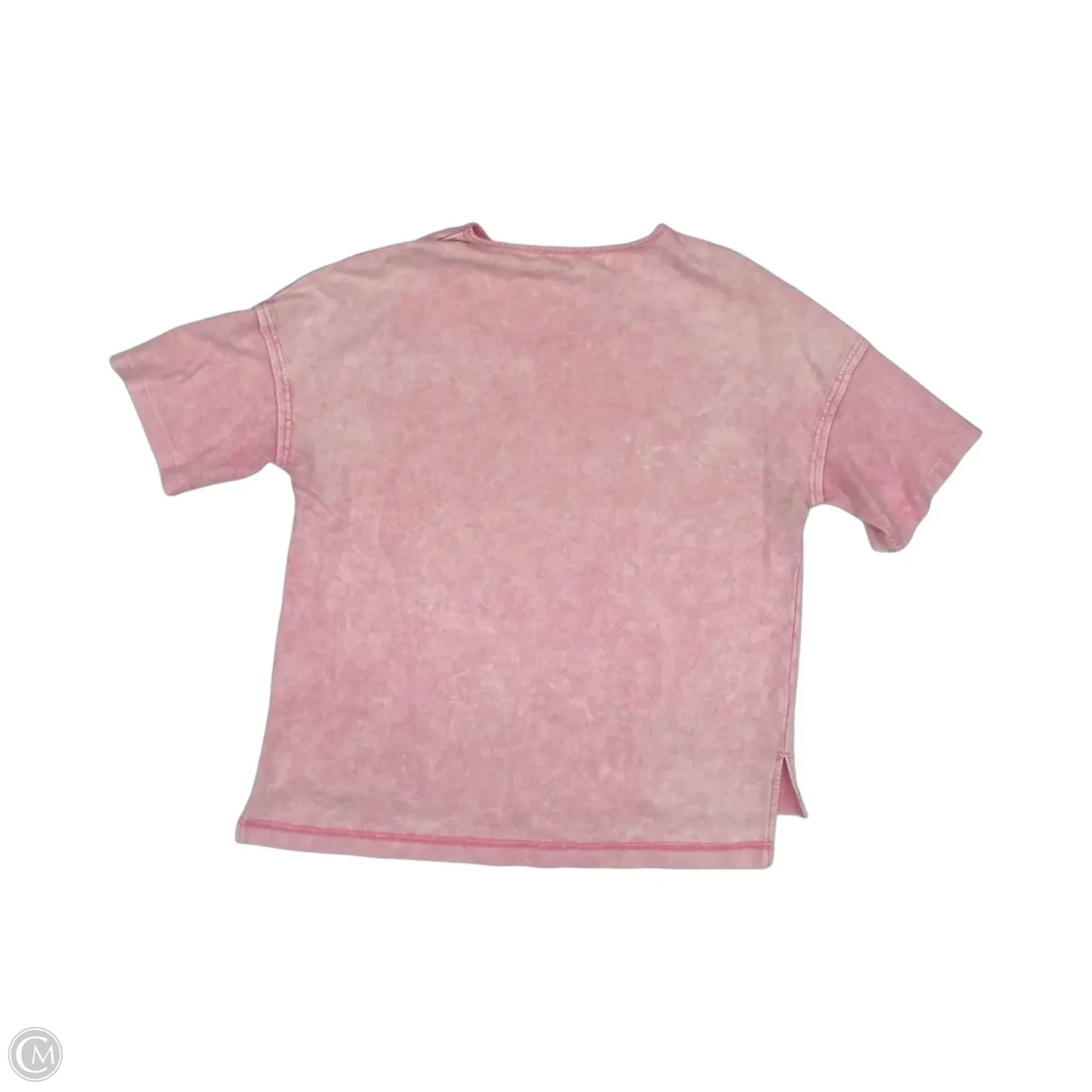 Top Short Sleeve By Cme In Pink, Size: 1x