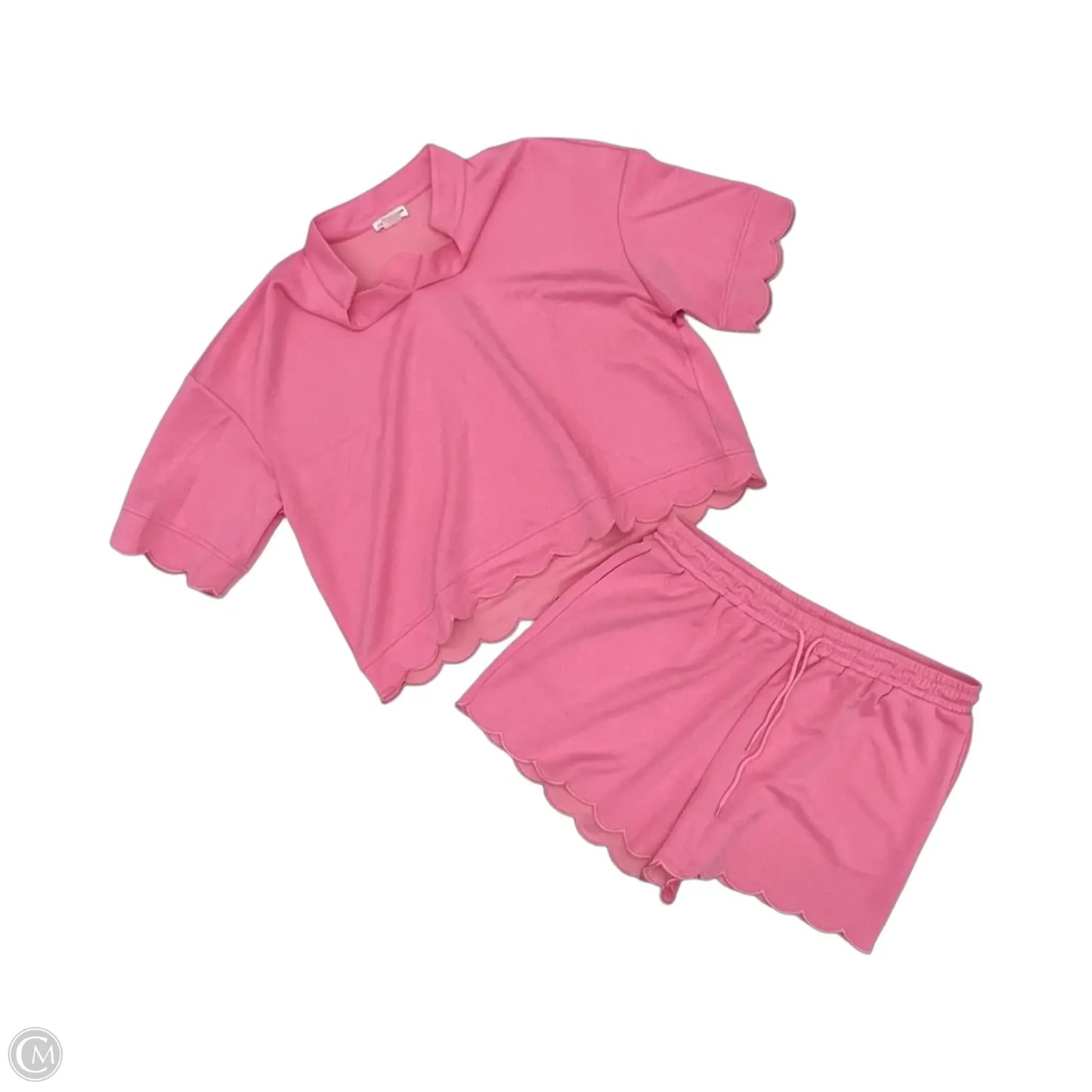 Lounge Set Shorts By Chicsoul In Pink, Size: 3x