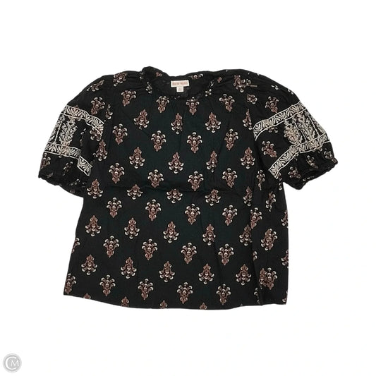 Blouse Short Sleeve By Knox Rose In Black, Size: M