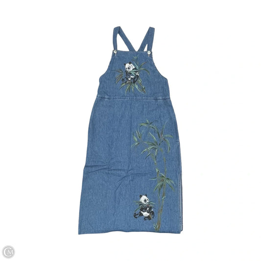 Dress Casual Midi By Robbie Bee In Blue Denim, Size: 6