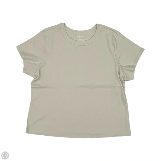 Top Short Sleeve Basic By Old Navy In Tan, Size: 2x