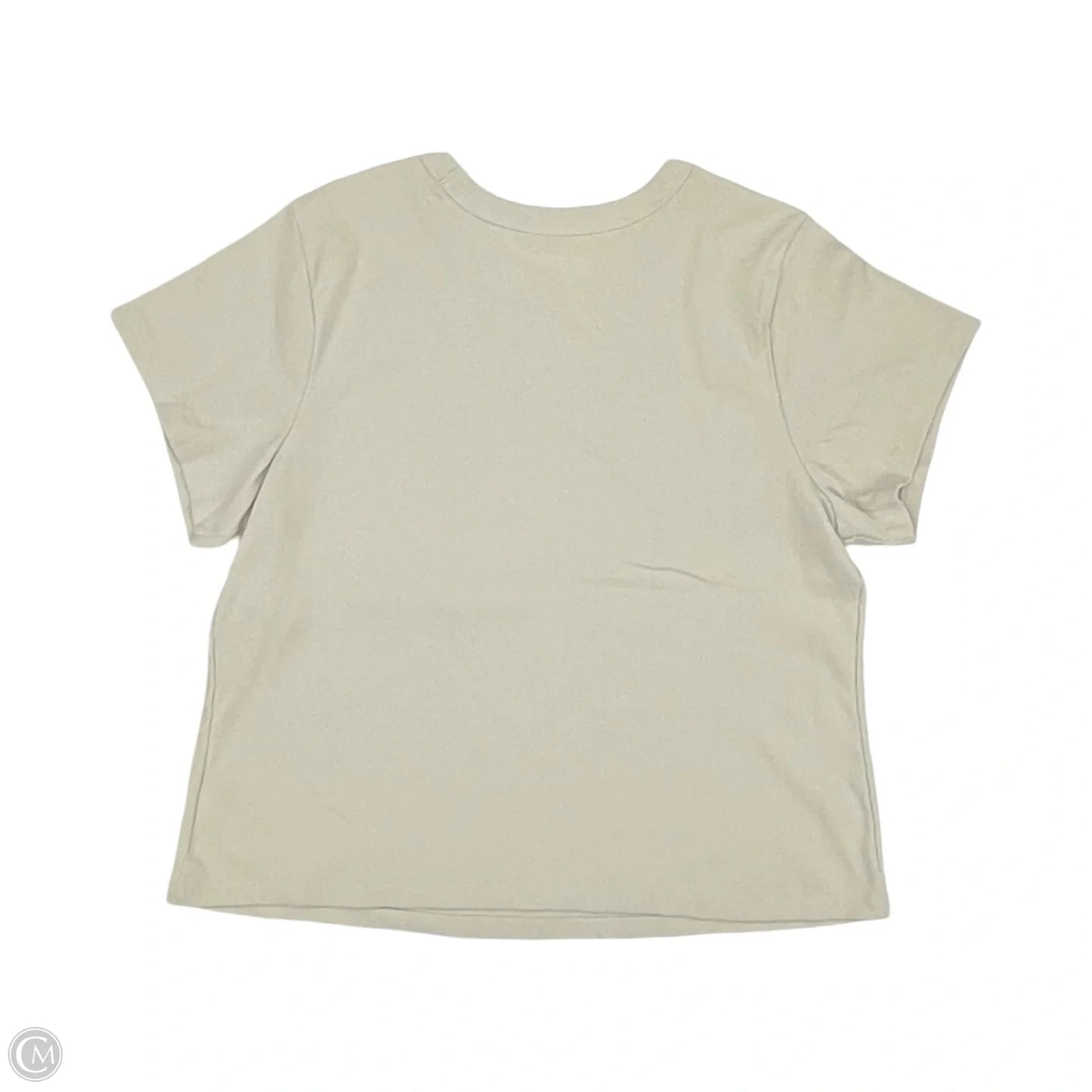 Top Short Sleeve Basic By Old Navy In Tan, Size: 2x