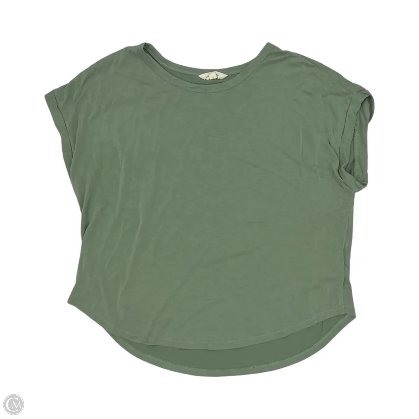 Top Short Sleeve By Lucky Brand In Green, Size: L