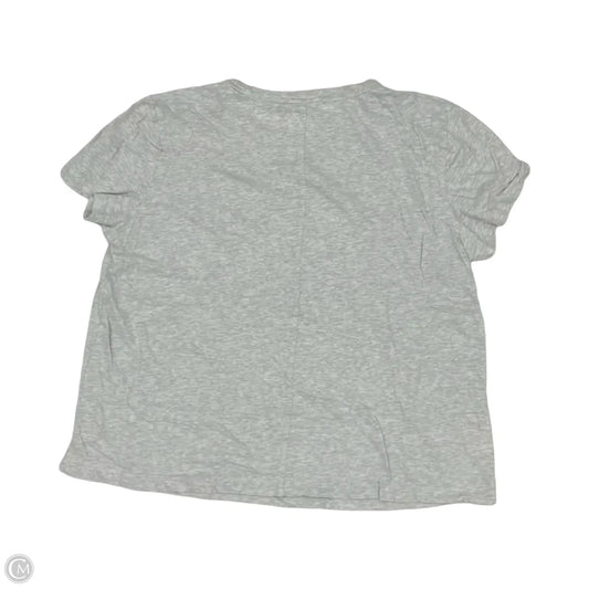 Top Short Sleeve Basic By Loft In Grey, Size: Xl