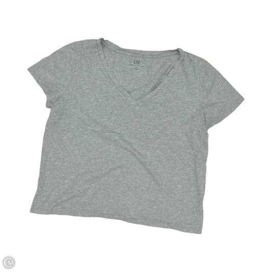Top Short Sleeve Basic By Gap In Grey, Size: Xl
