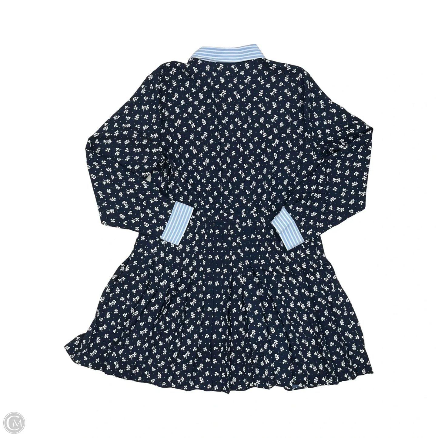 Dress Party Short By Loft In Blue & White, Size: 12