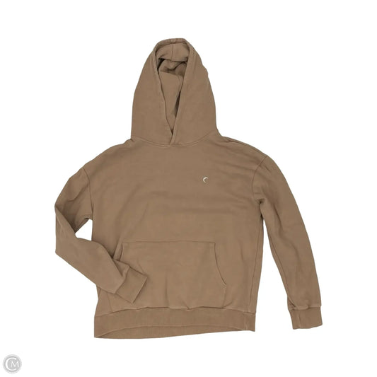 Athletic Sweatshirt Hoodie By Zyia In Brown, Size: M