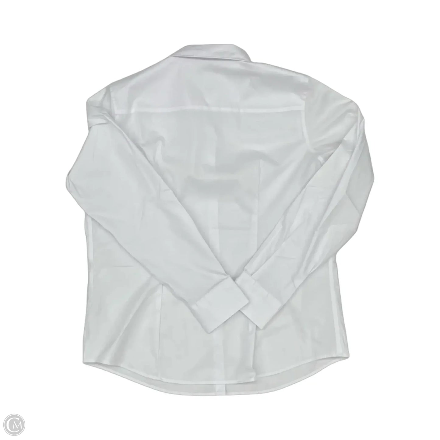 Top Long Sleeve By Liz Claiborne In White, Size: Xl