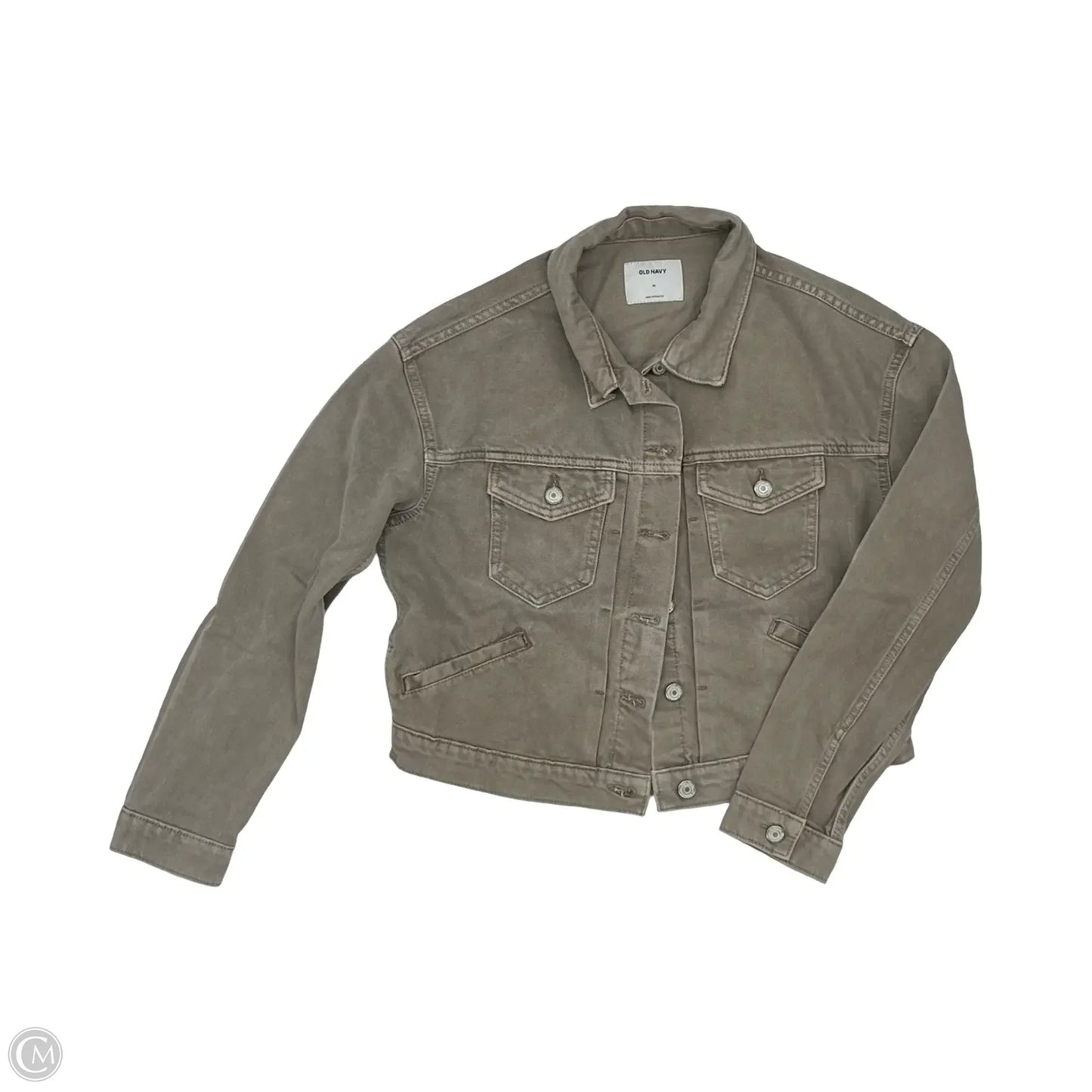 Jacket Denim By Old Navy In Grey Denim, Size: M