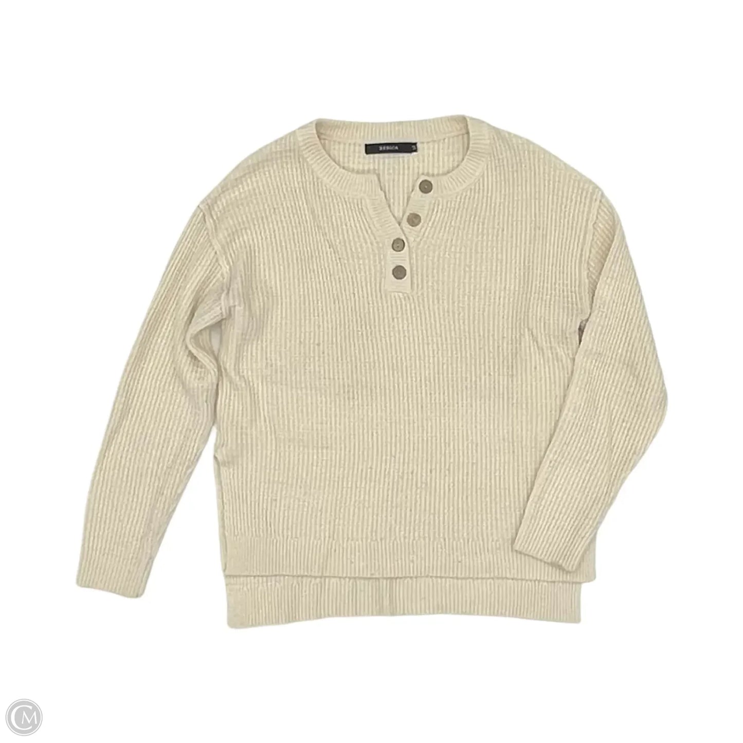 Top Long Sleeve By Zesica In Cream, Size: M