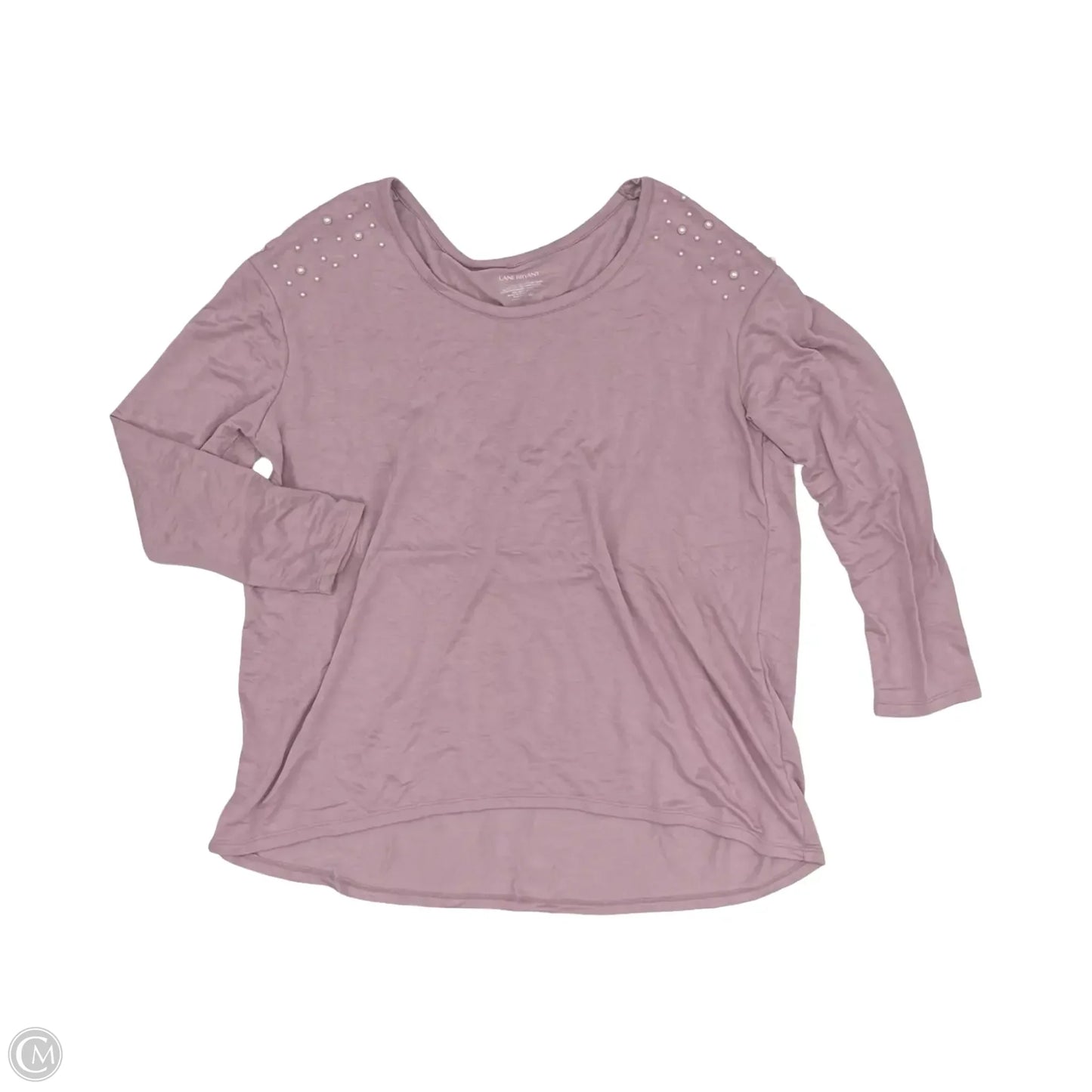 Top Long Sleeve By Lane Bryant In Purple, Size: Xl