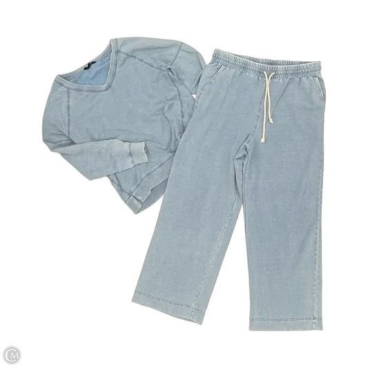 Lounge Set Pants By Jane And Delancey In Blue, Size: L