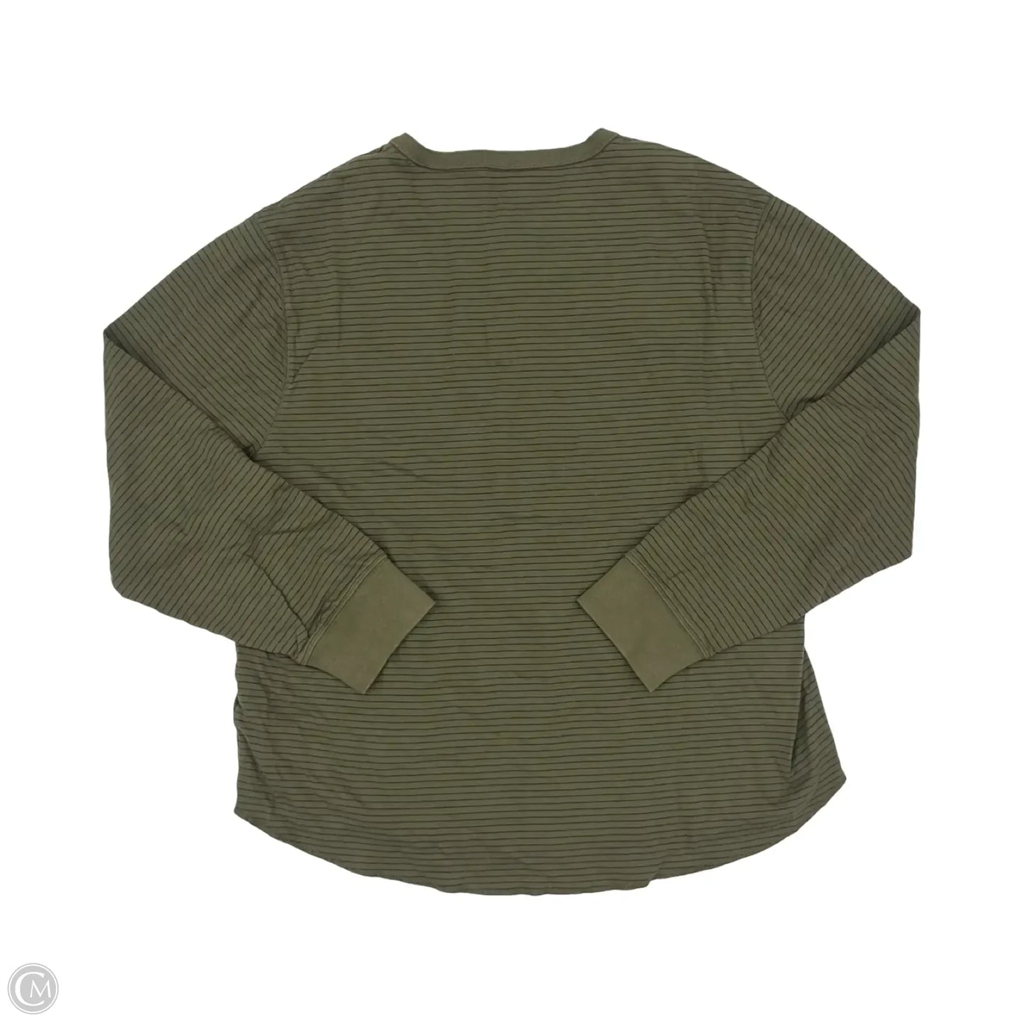 Top Long Sleeve By Madewell In Black & Green, Size: Xxl