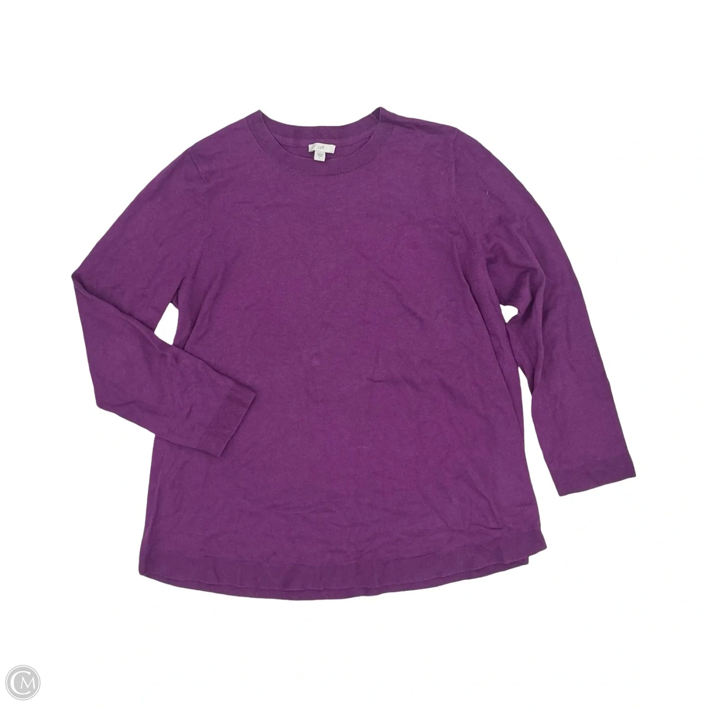 Top Long Sleeve By J. Jill In Purple, Size: L