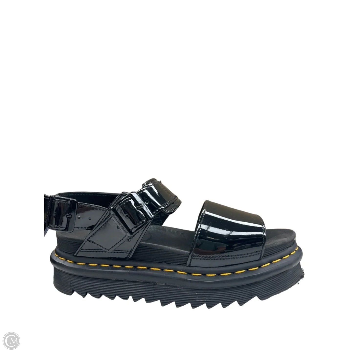Sandals Heels Platform By Dr Martens In Black, Size: 7