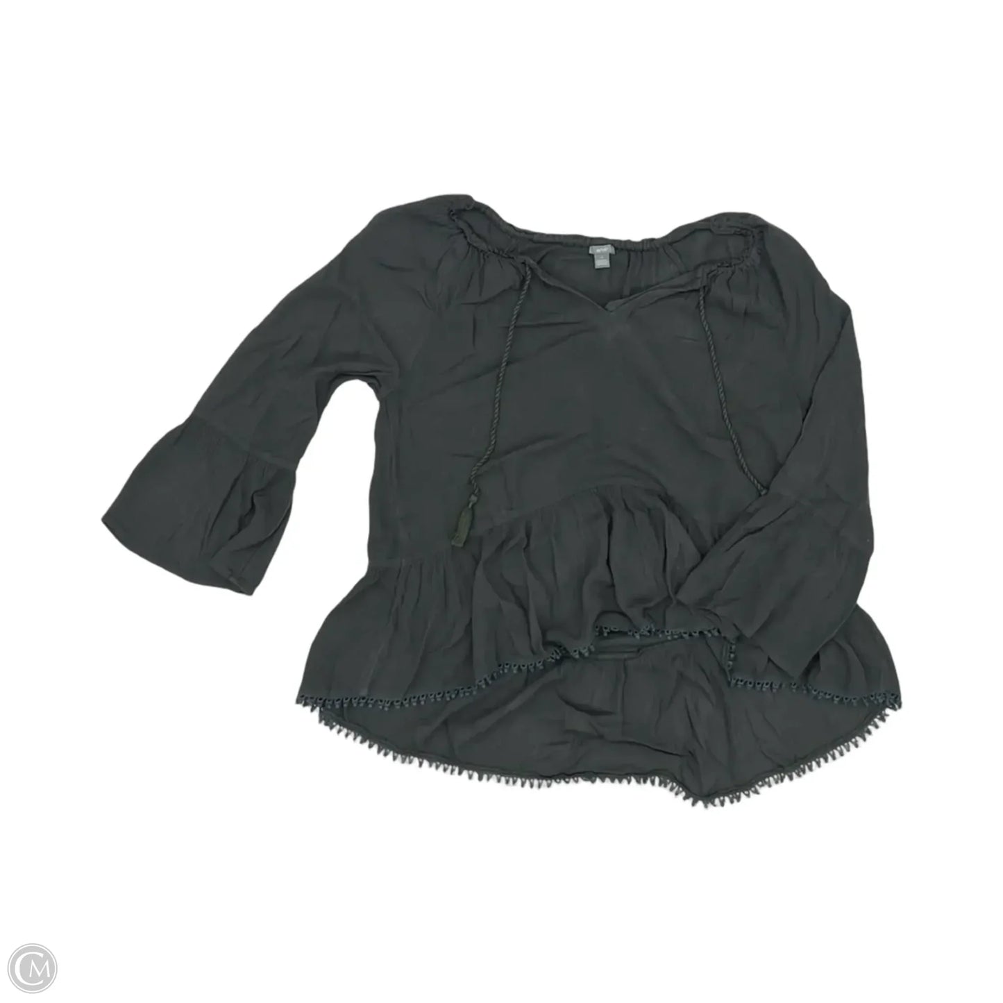Top Long Sleeve By Aerie In Grey, Size: S