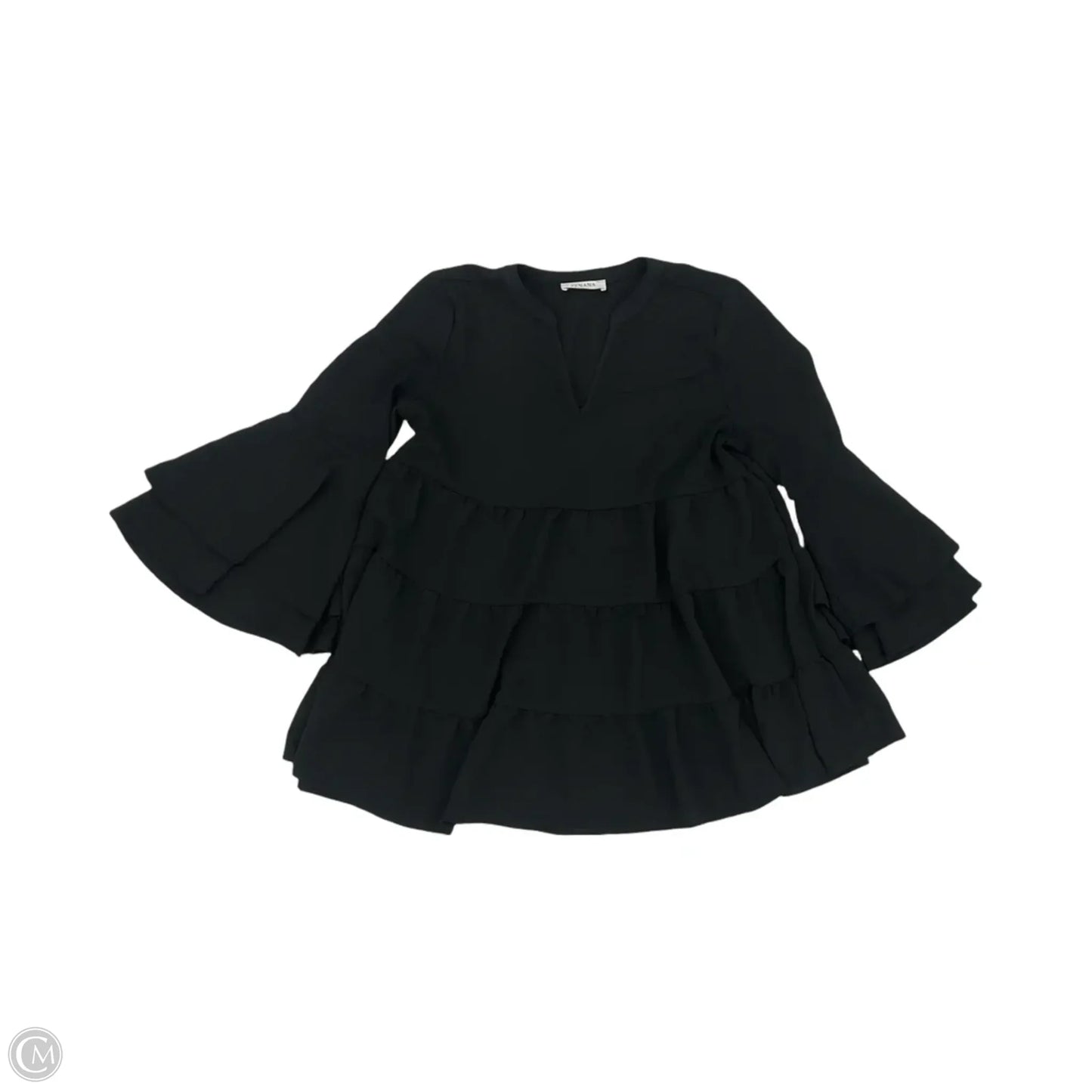 Top Long Sleeve By Zenana In Black, Size: M