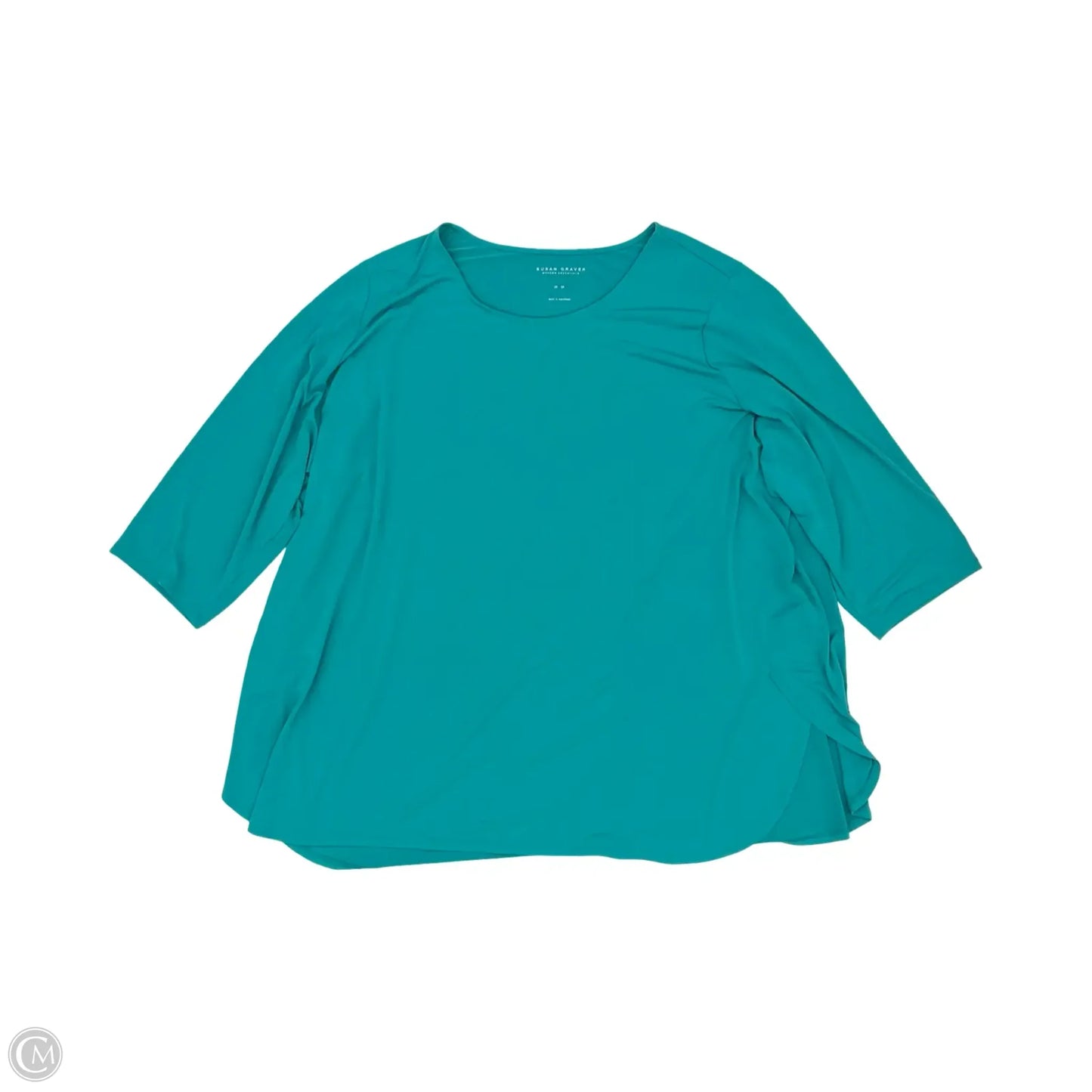 Blouse Long Sleeve By Susan Graver In Blue, Size: 5
