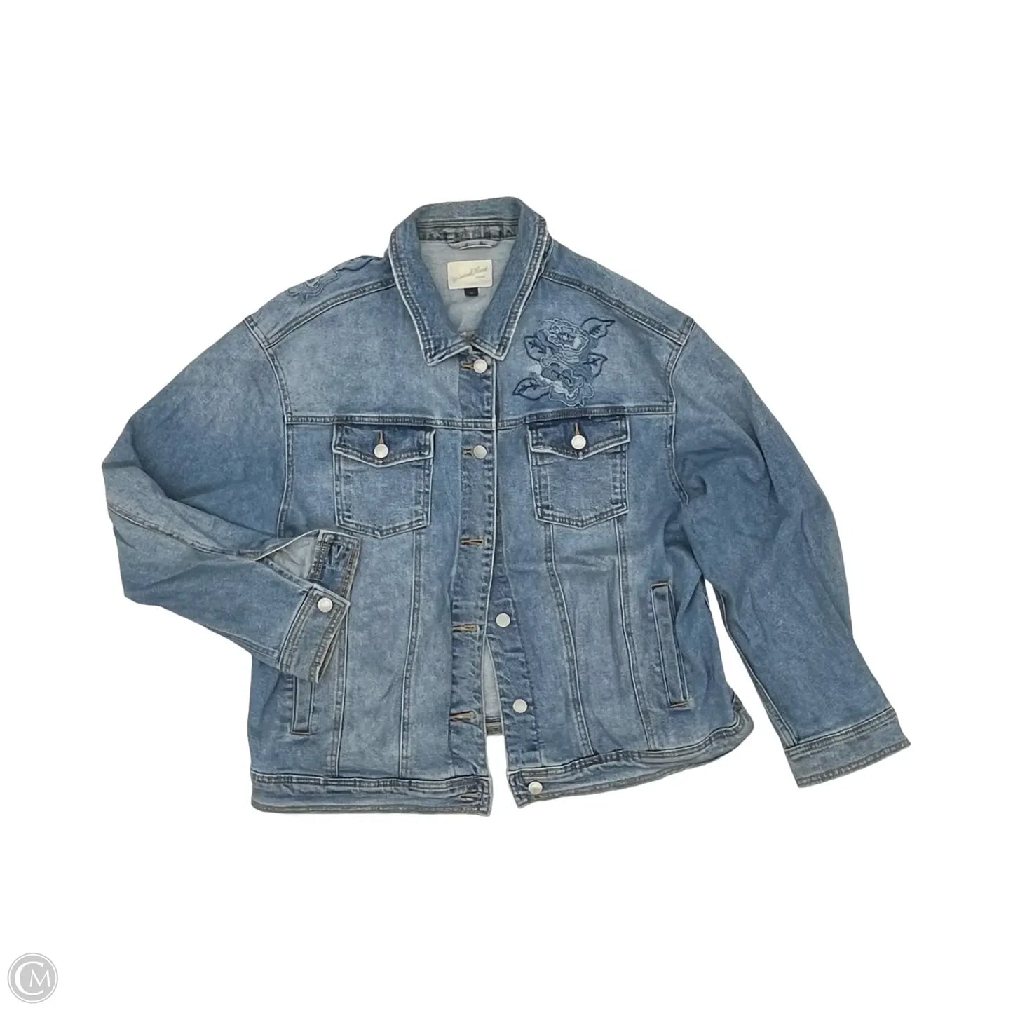 Jacket Denim By Universal Thread In Blue Denim, Size: Xxl