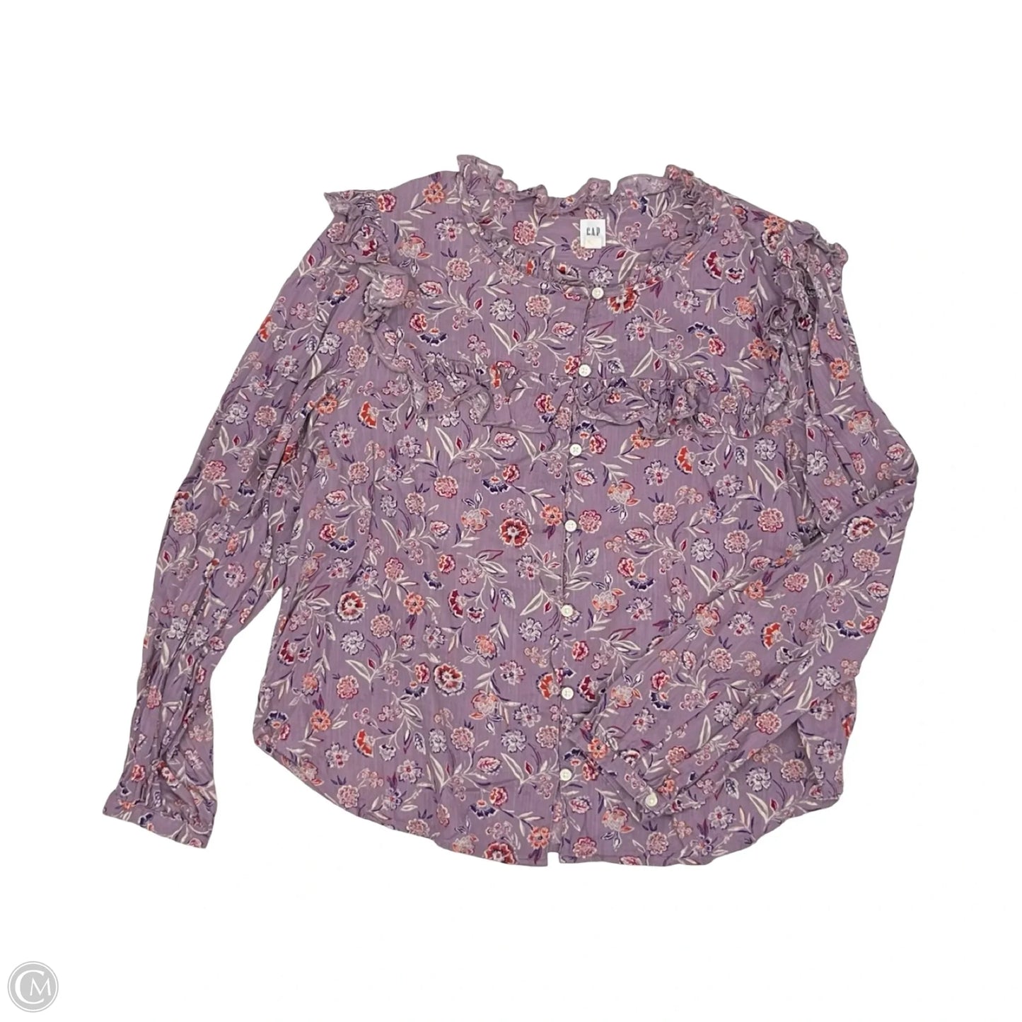 Top Long Sleeve By Gap In Purple, Size: L