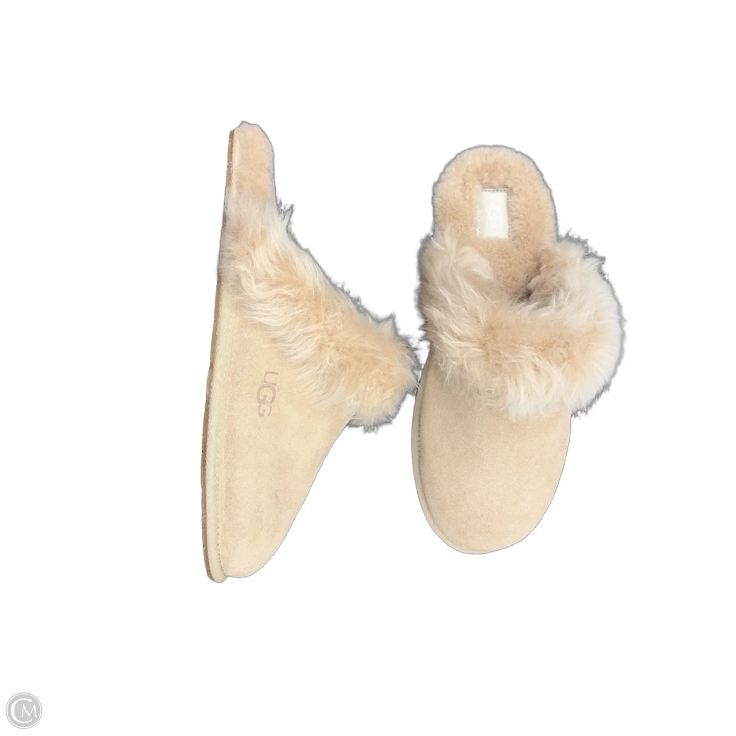 Slippers Designer By Ugg In Tan, Size: 12