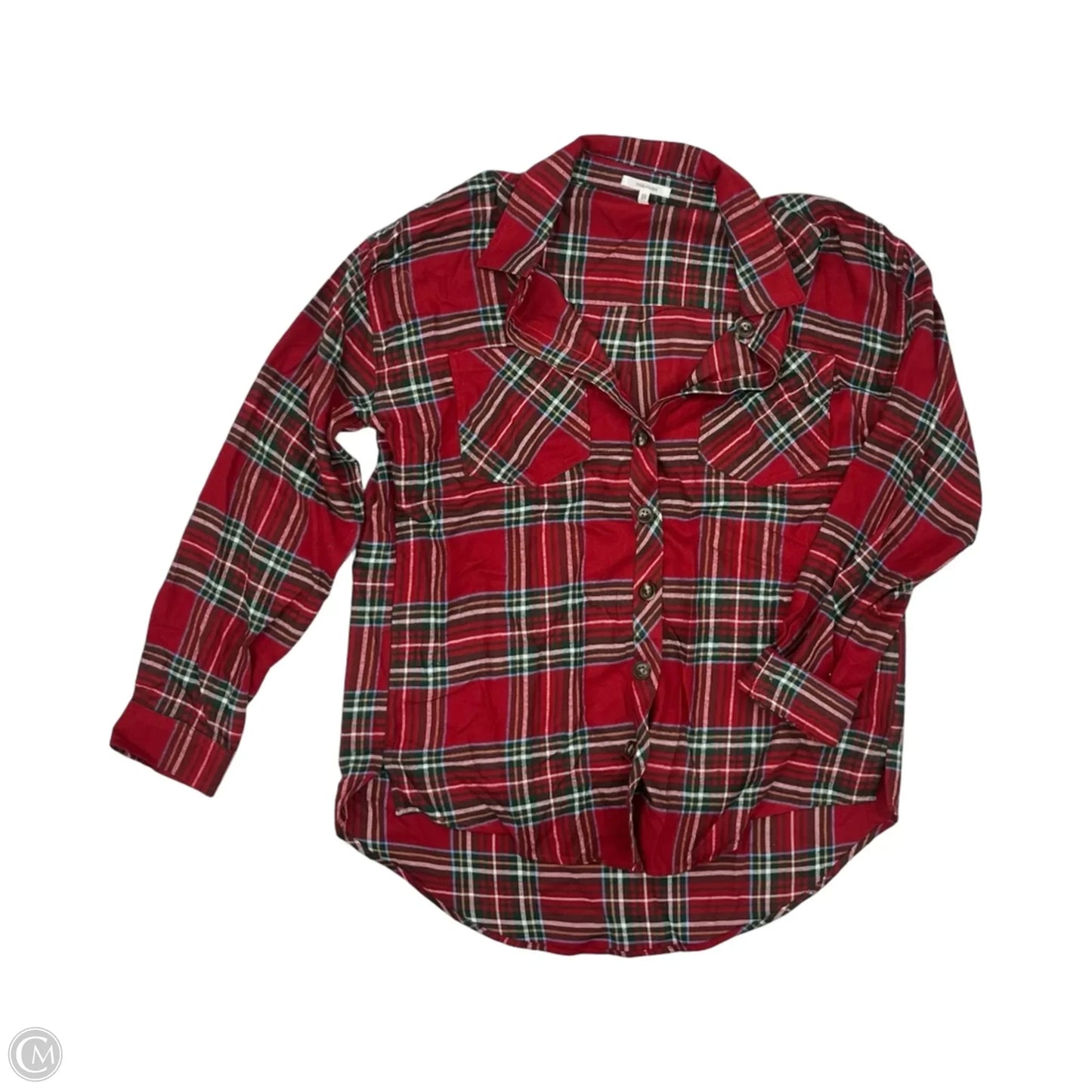 Top Long Sleeve By Maurices In Red, Size: M
