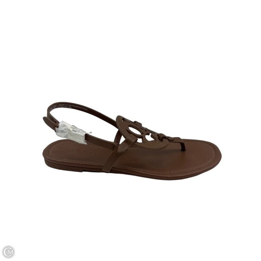 Sandals Designer By Coach In Brown, Size: 7.5