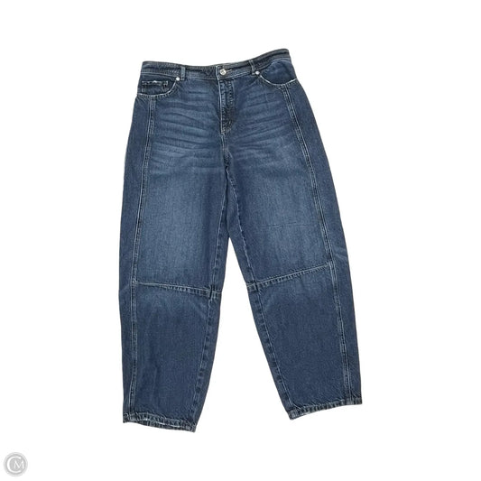 Jeans Straight By Loft In Blue Denim, Size: 8