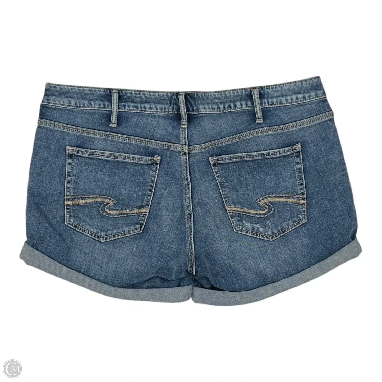 Shorts By Silver In Blue Denim, Size: 18