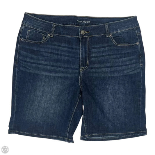 Shorts By Maurices In Blue Denim, Size: 18