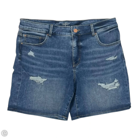 Shorts By Maurices In Blue Denim, Size: 18