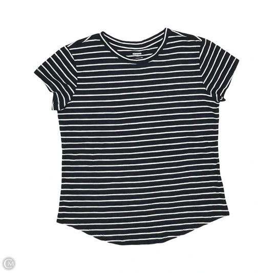 Top Short Sleeve By Sonoma In Blue & White, Size: M
