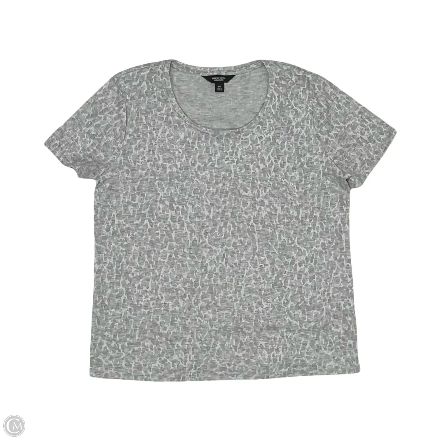 Top Short Sleeve By Simply Vera In Grey, Size: M