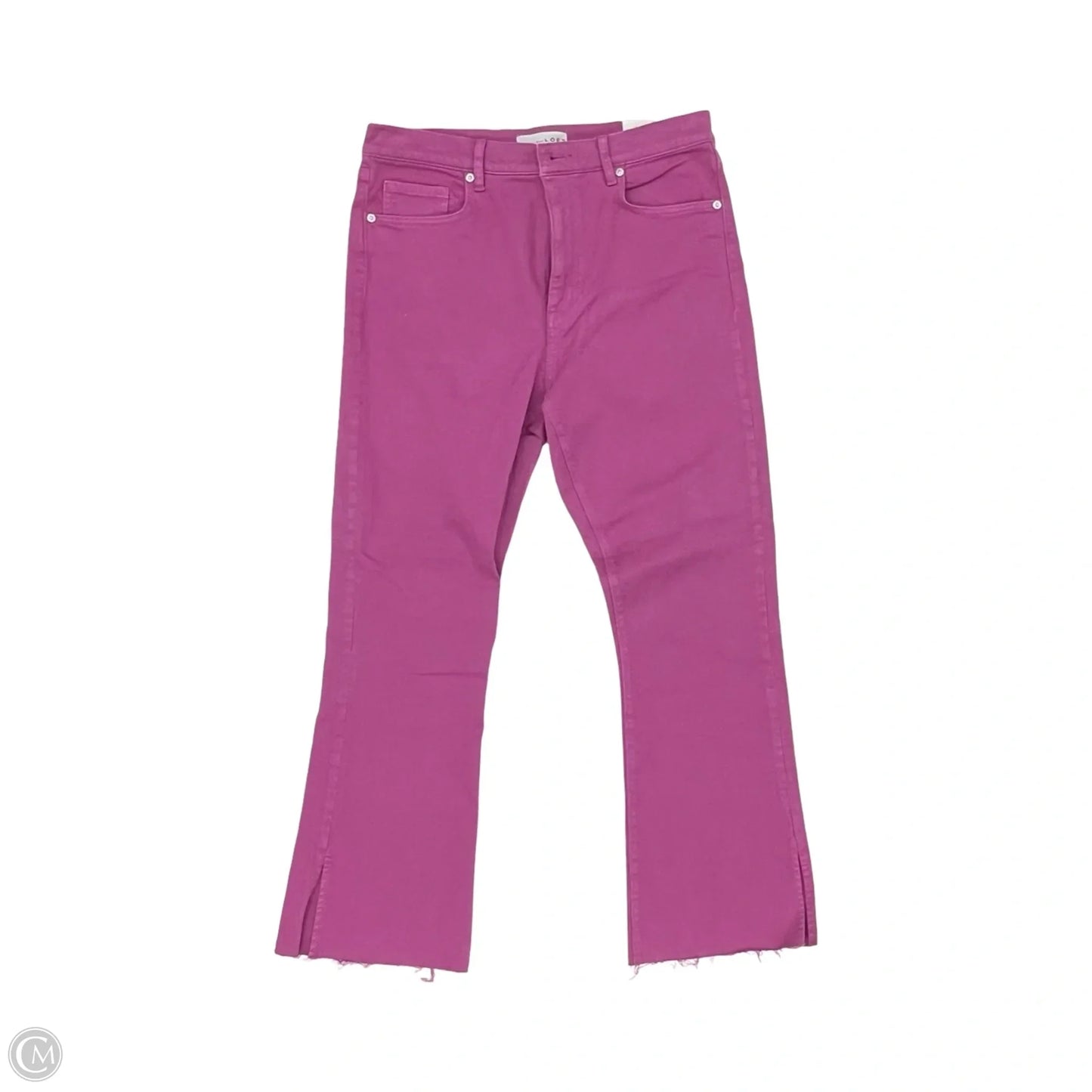 Jeans Cropped By Loft In Purple Denim, Size: 6