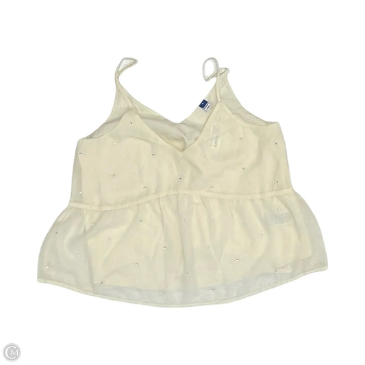 Top Sleeveless By Old Navy In Cream, Size: M
