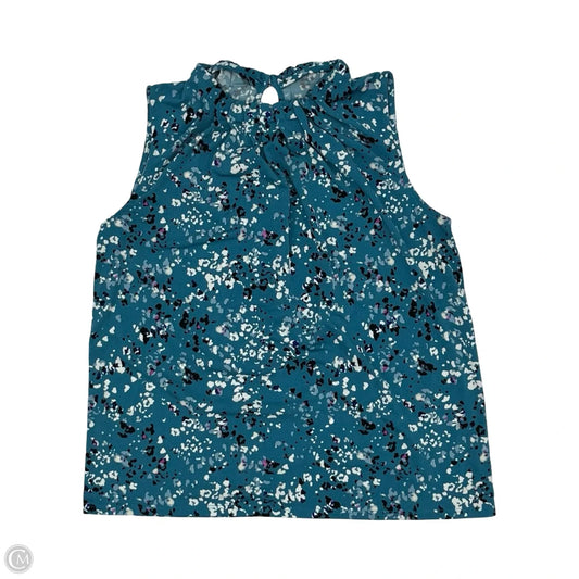 Blouse Sleeveless By Croft And Barrow In Teal, Size: S