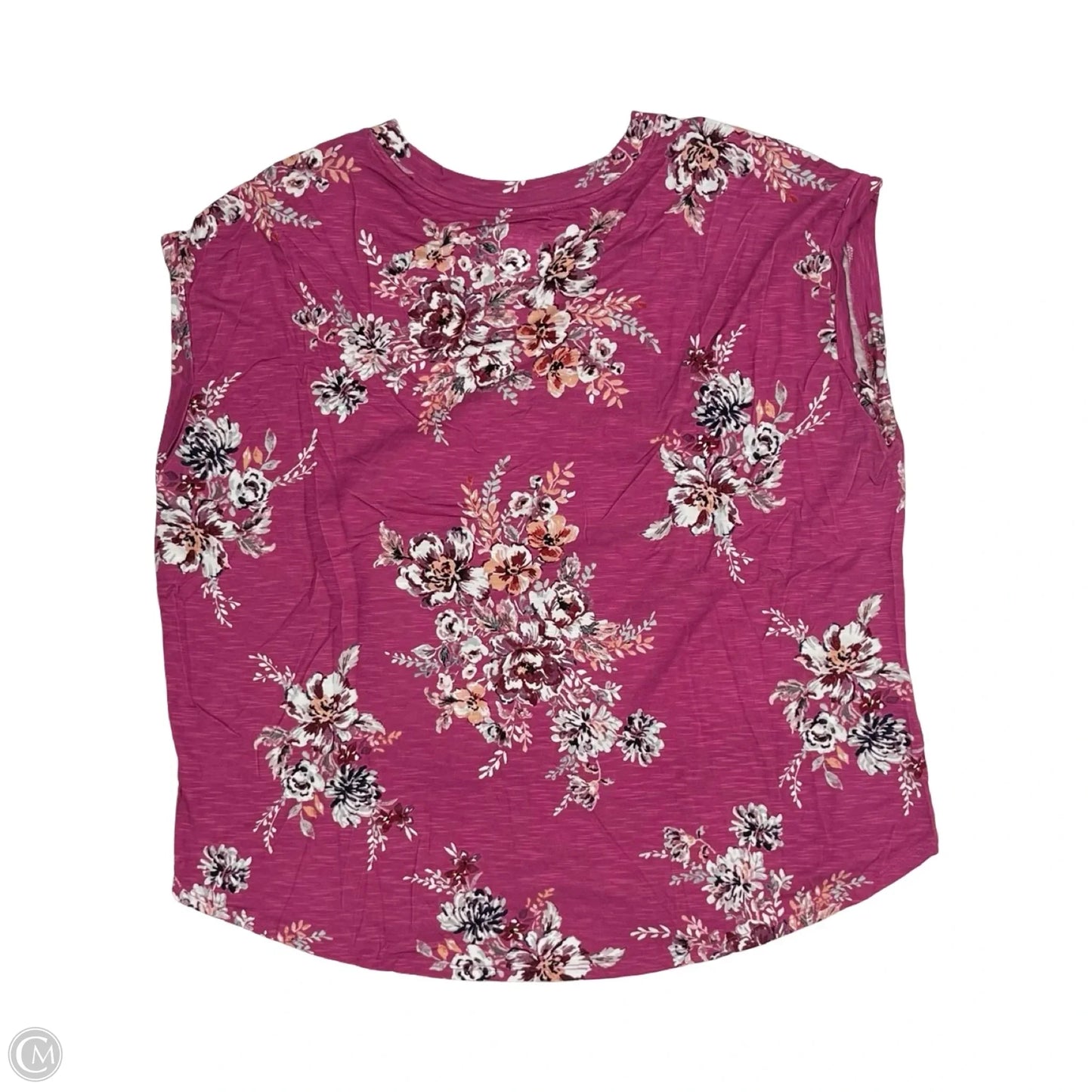 Top Short Sleeve By Maurices In Pink, Size: 1x