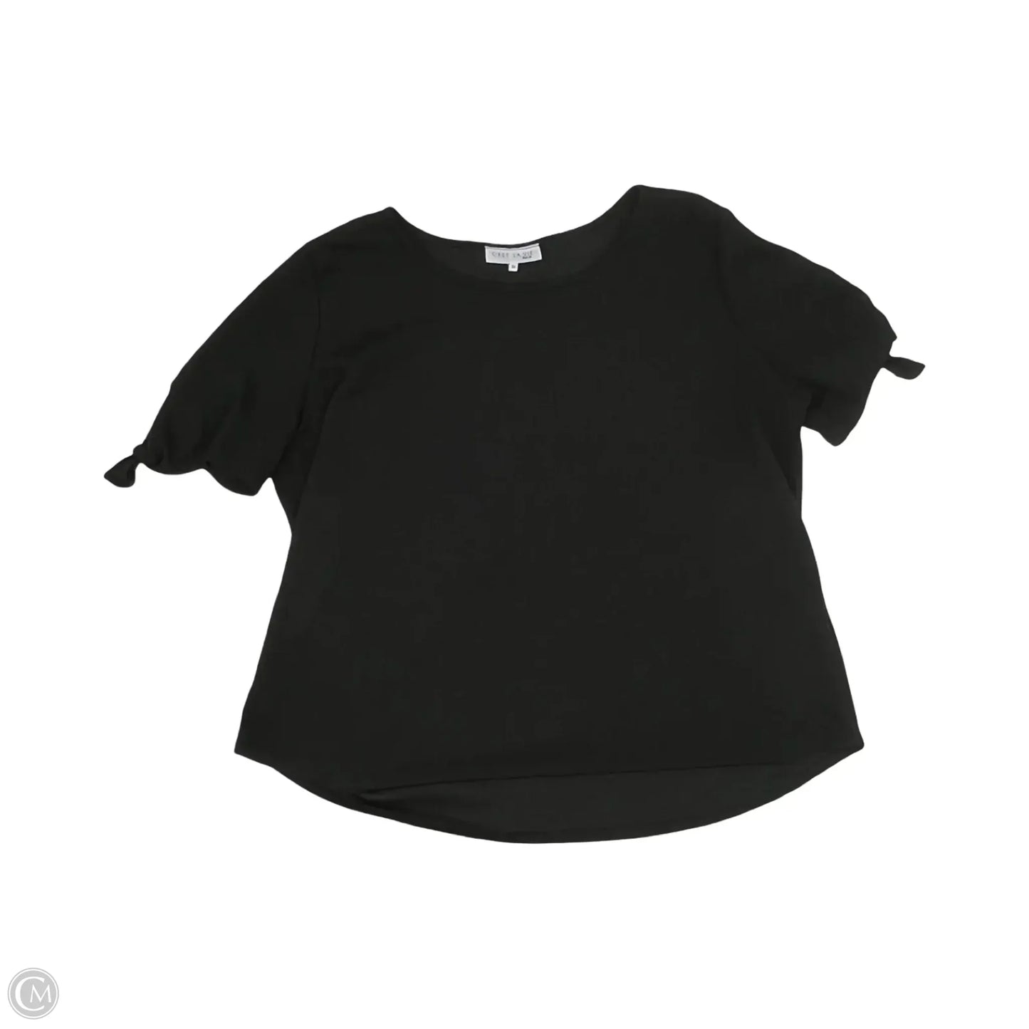 Blouse Short Sleeve By Clothes Mentor In Black, Size: 3x