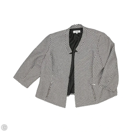 Blazer By Jones Studio In Black & White, Size: 3x