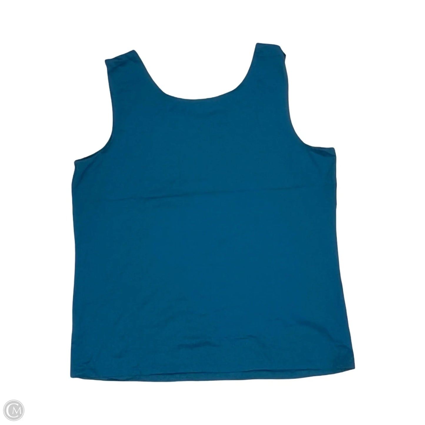 Top Sleeveless Basic By Cj Banks In Teal, Size: 1x