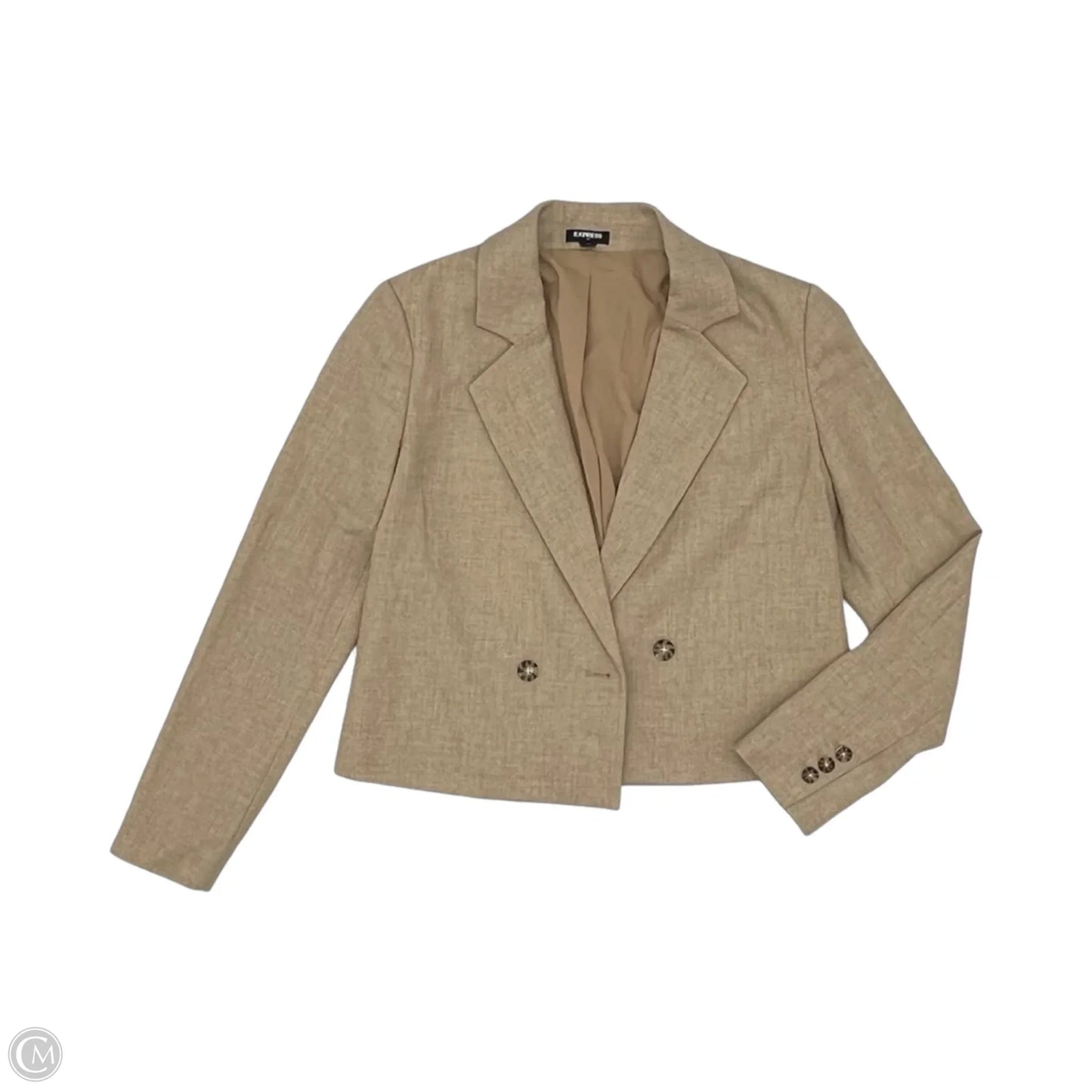 Blazer By Express In Tan, Size: Xs